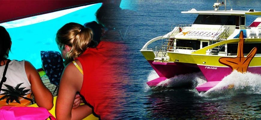 Boot mit Submarine Vision