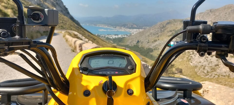 Fotostop in Alcudia währen der Quad Tour