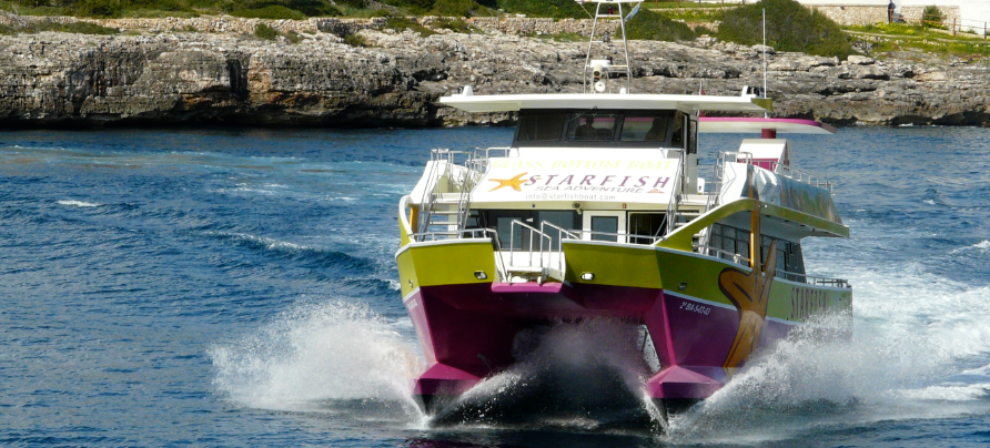 Schwimmstopp in Cala Mondrago