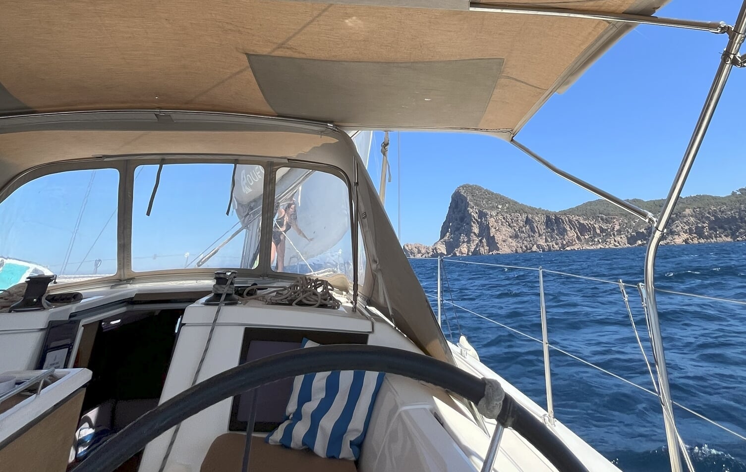 Katamaran Sonnenuntergang