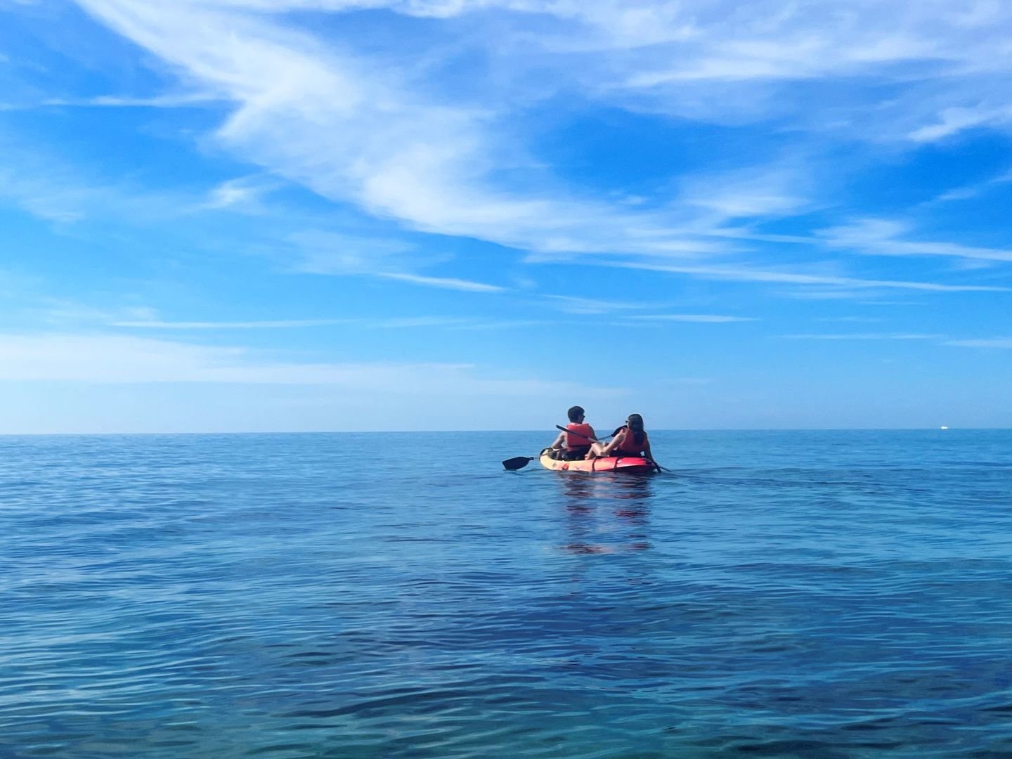 Kajakfahren in Sicht