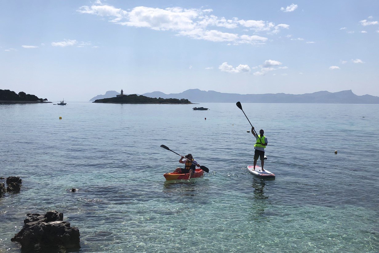 enjoying the beach of Alcanada