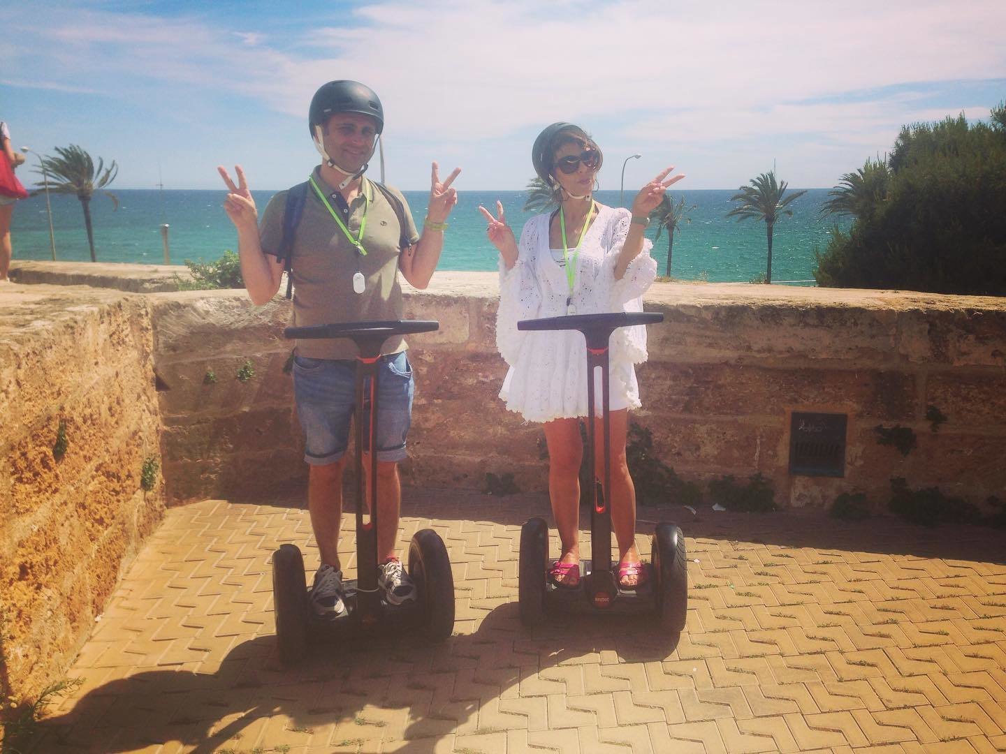 kleine Gruppe mit dem Segway