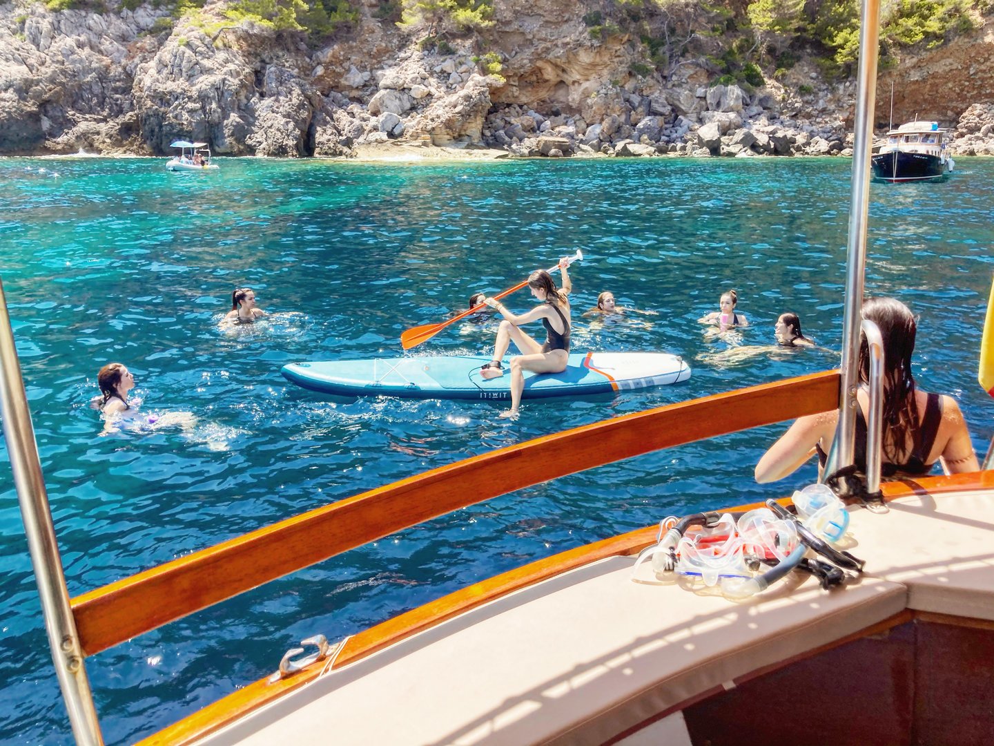 paddle surf durante el excursion