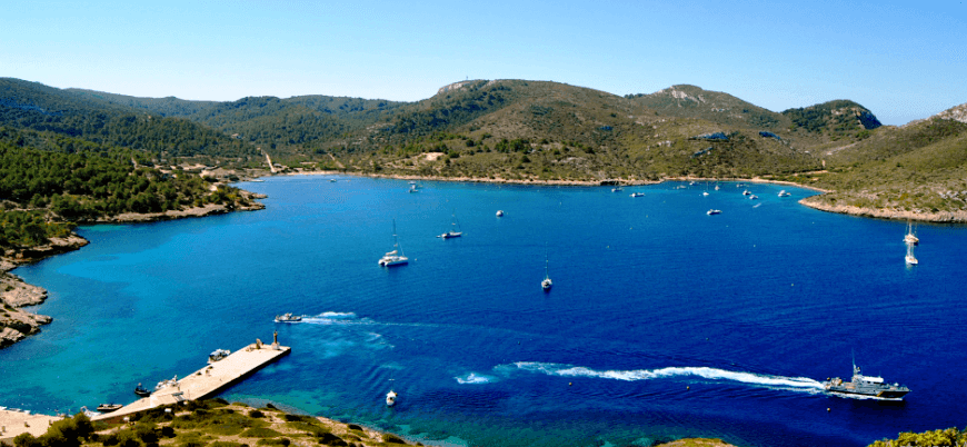 vista del archipielago de cabrera