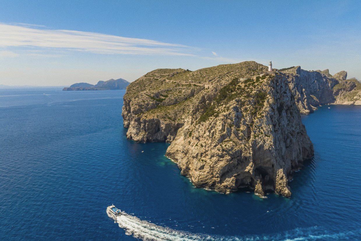 ruta del paseo en barca en pollensa