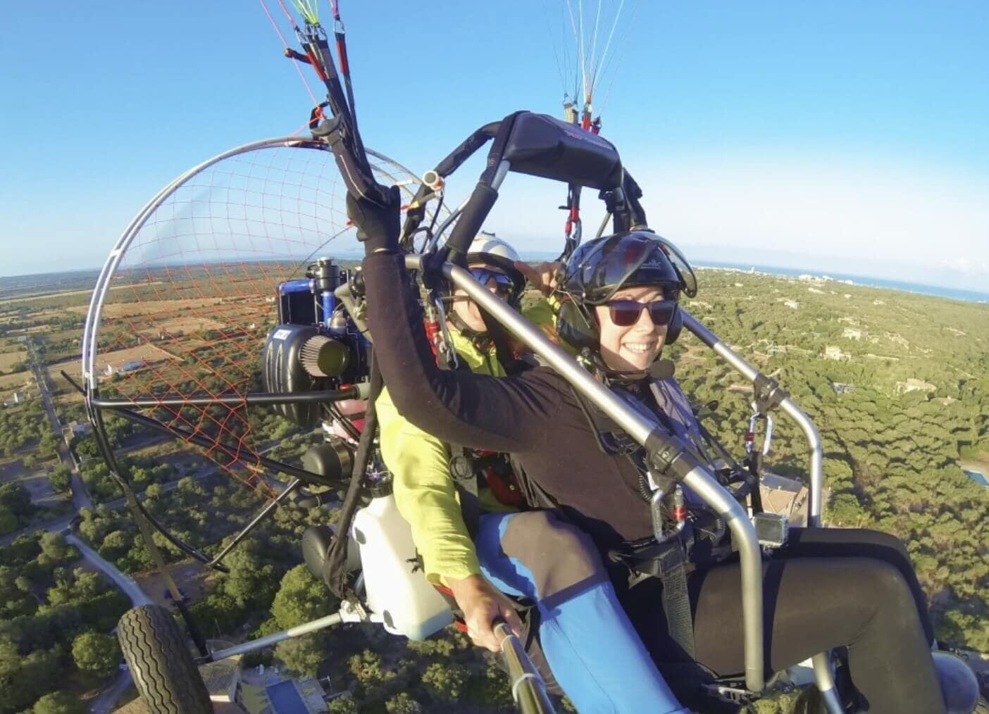 volando por la bahia de alcudia