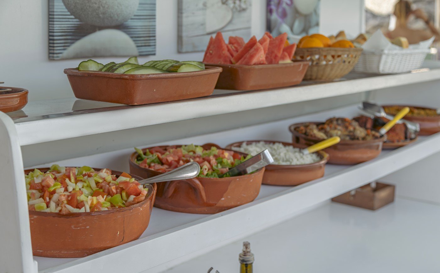 comida en el barco