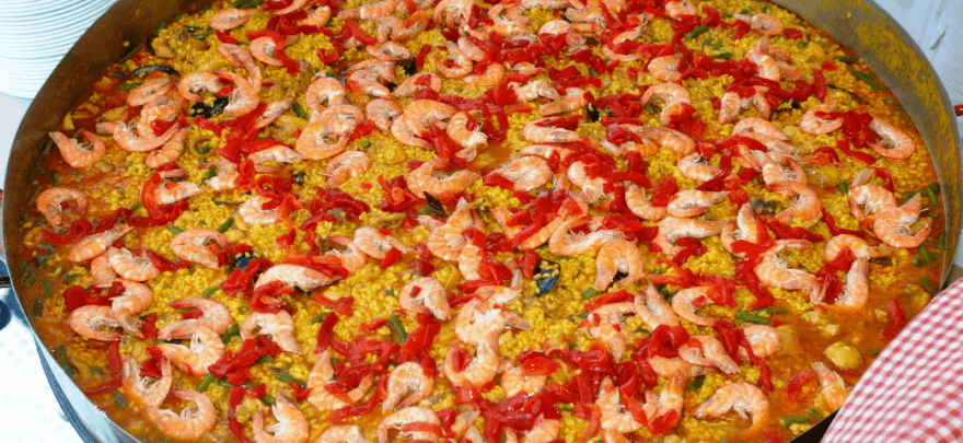 comida durante la excursion