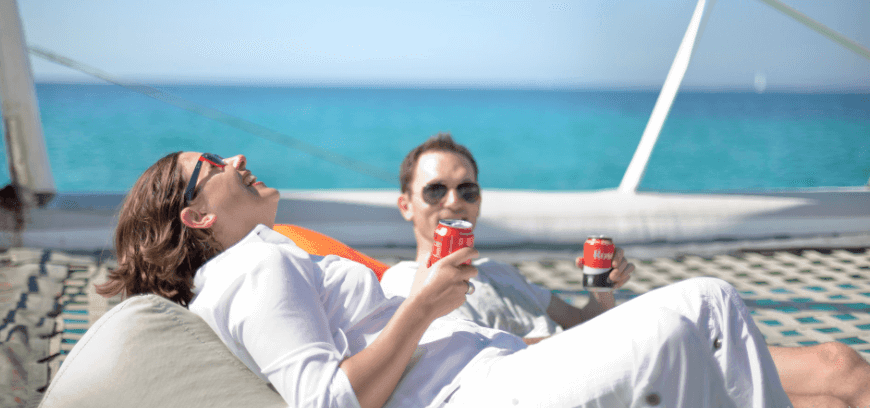 relax en el catamaran