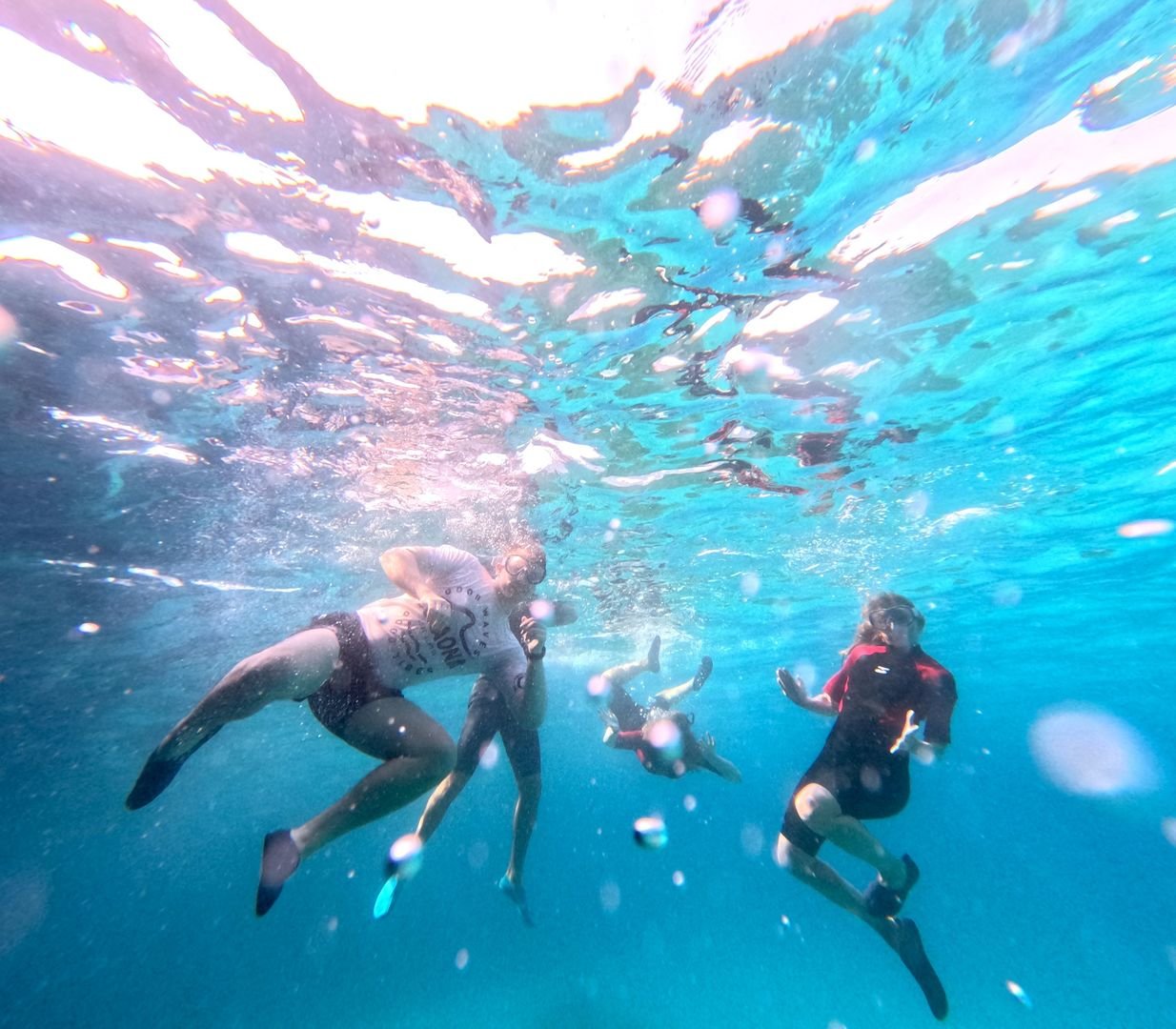 snorkel en el kayak tour