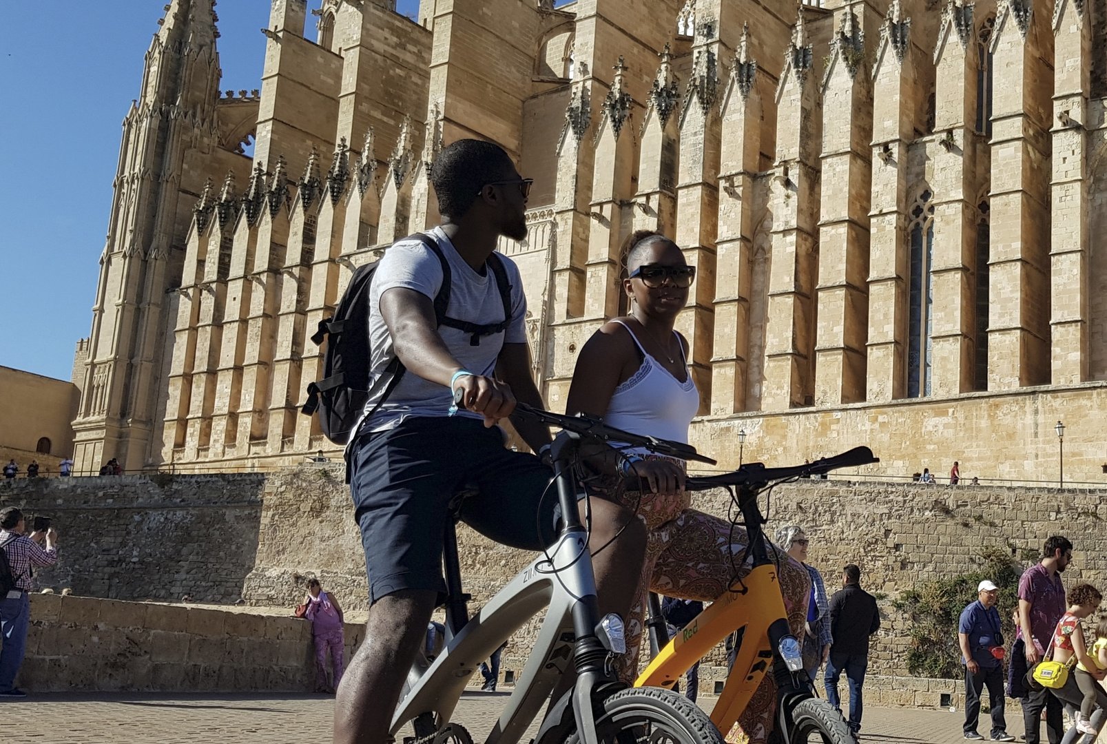 parada en el recorrido cerca de la catedral