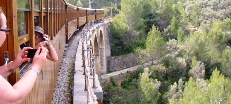 vistas desde el tren de Soller