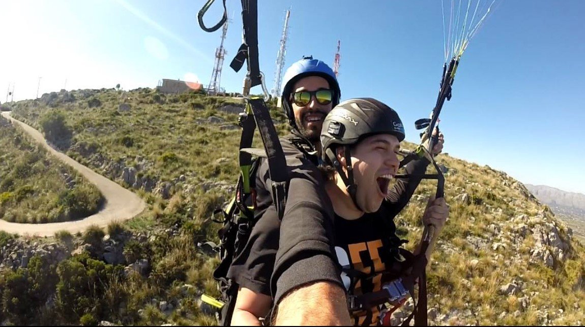 zona de vuelo en parapente en Son Sant Marti en Alcudia