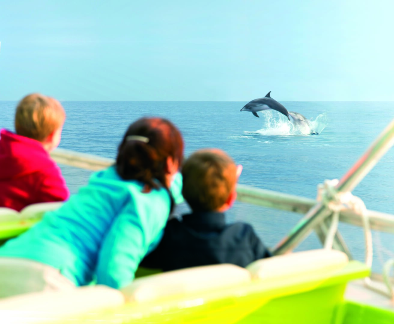children on the boat