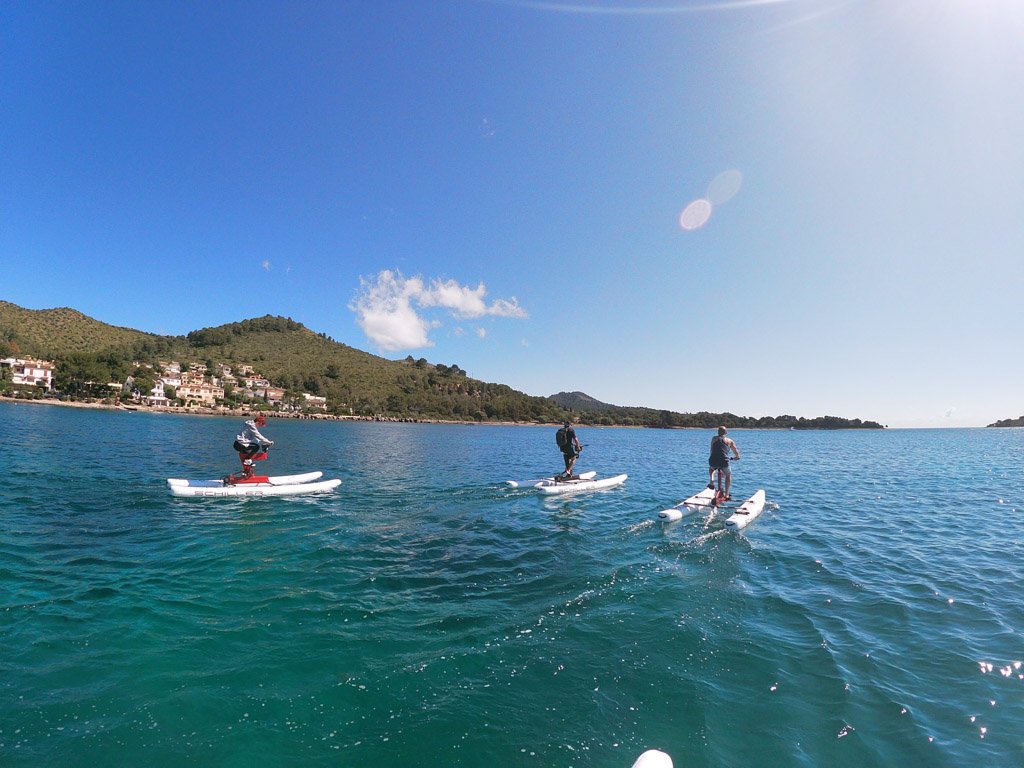 water bike tour in Alcudia