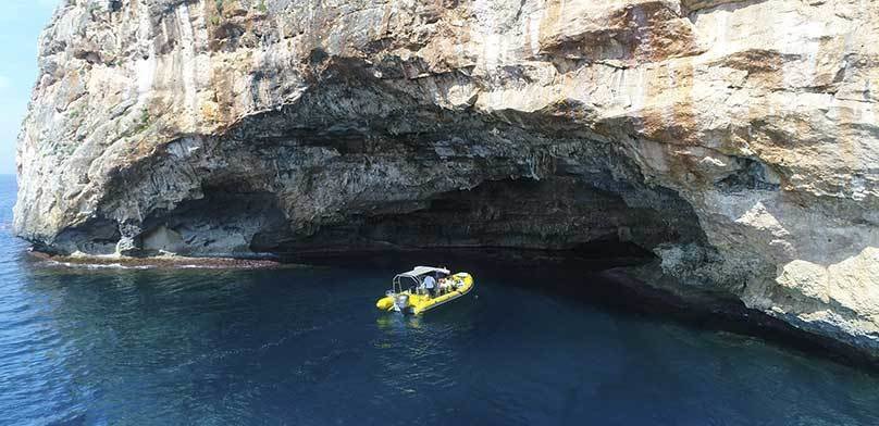 marine cave near mallorca coves
