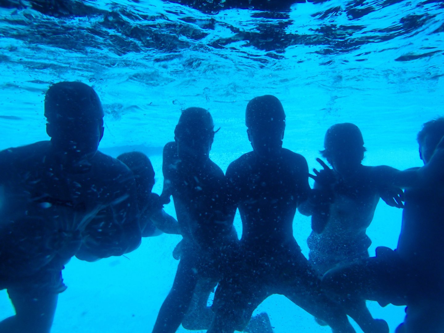 Snorkelling inside the Blue Cave