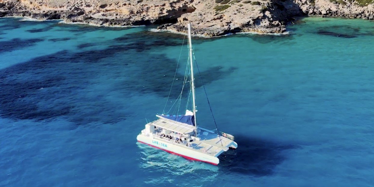 having a great day out at the sea