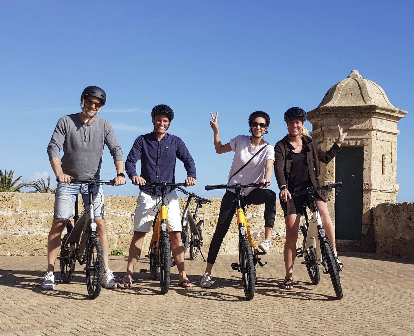 group at the bici tour