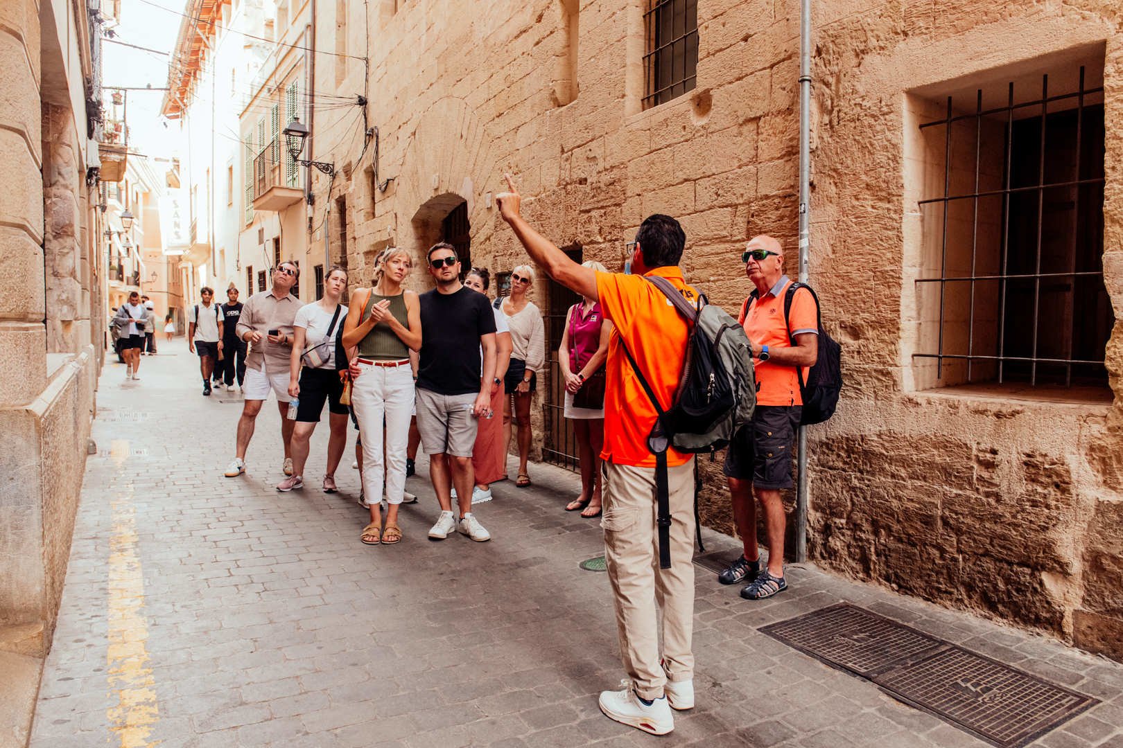 clients during food tour