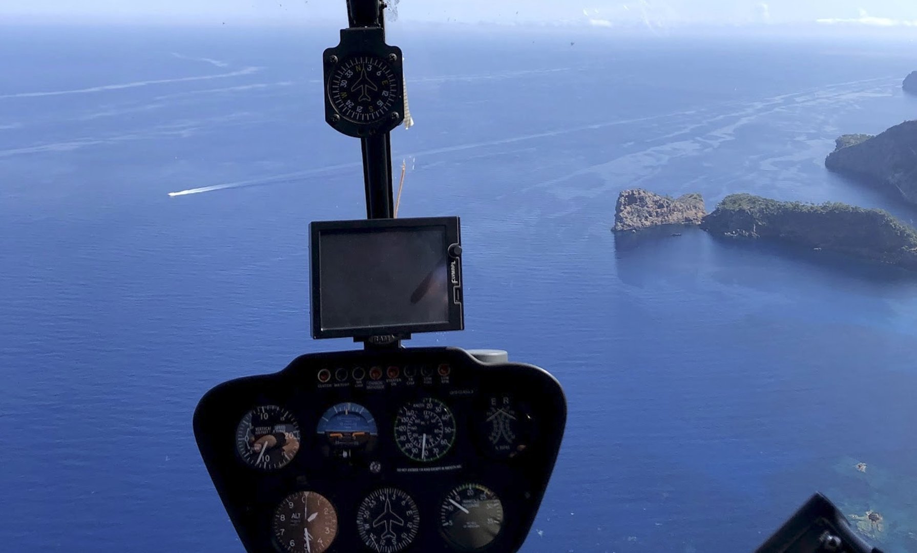 landing field from the helicoter