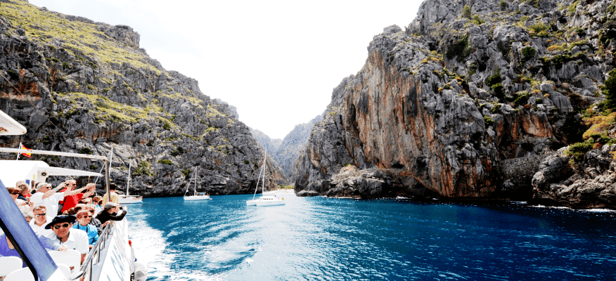 Torrent de Pareis views from the boat