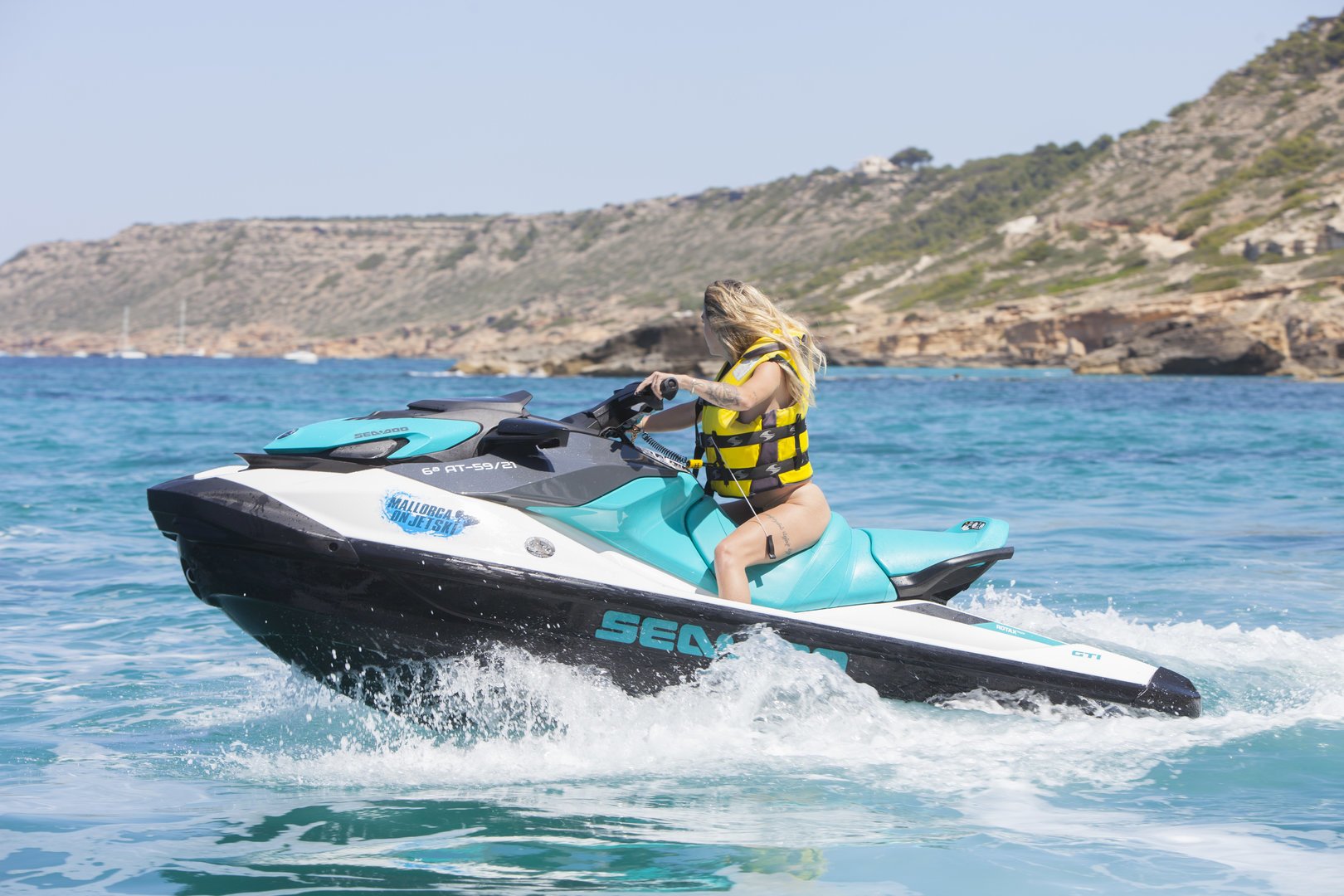 mallorca on jet ski