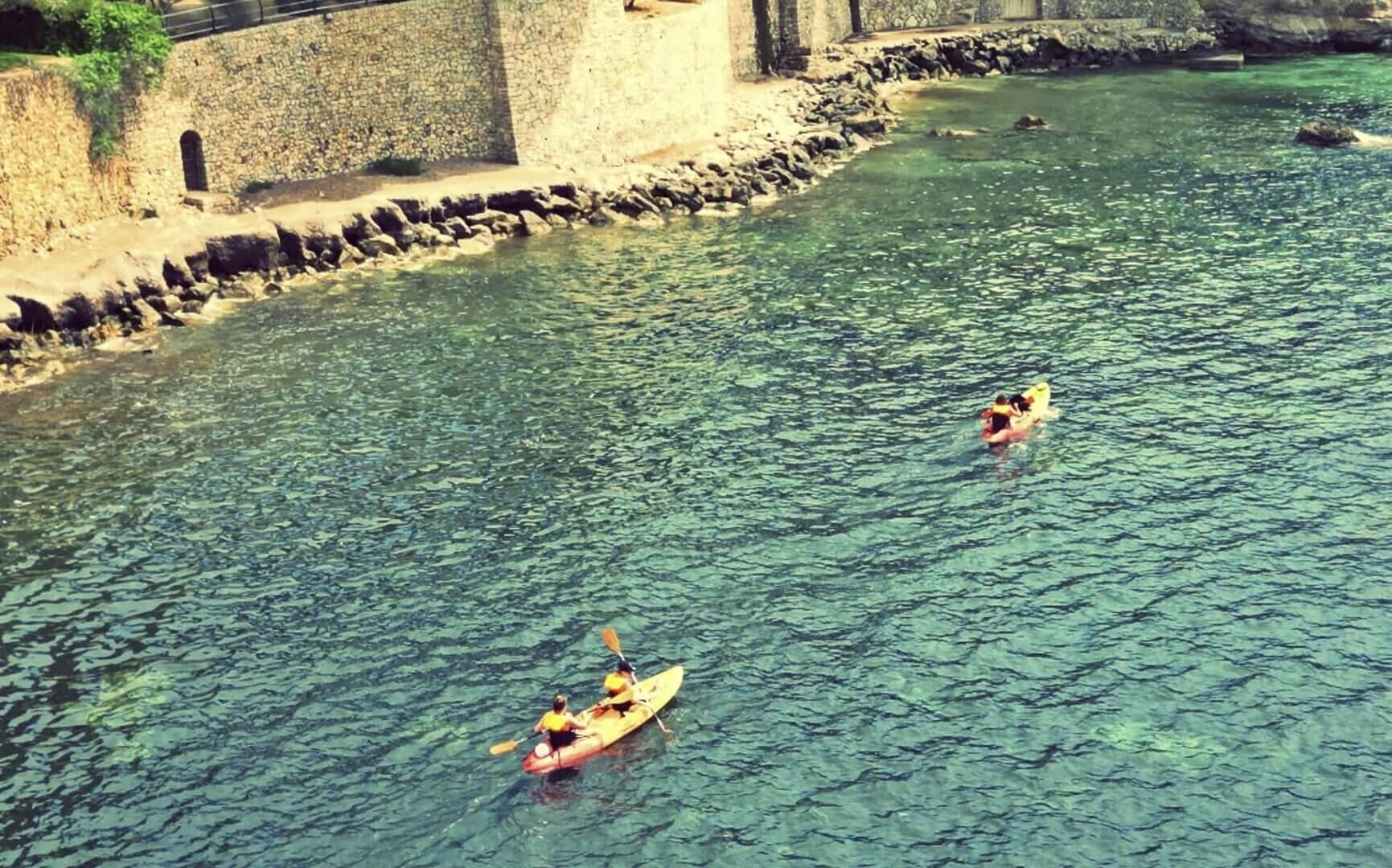 kayaking in the east of mallorca