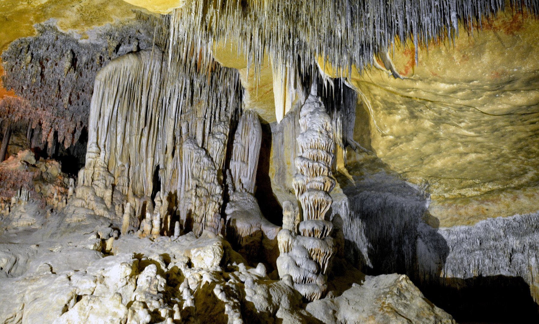 stones inside the cave