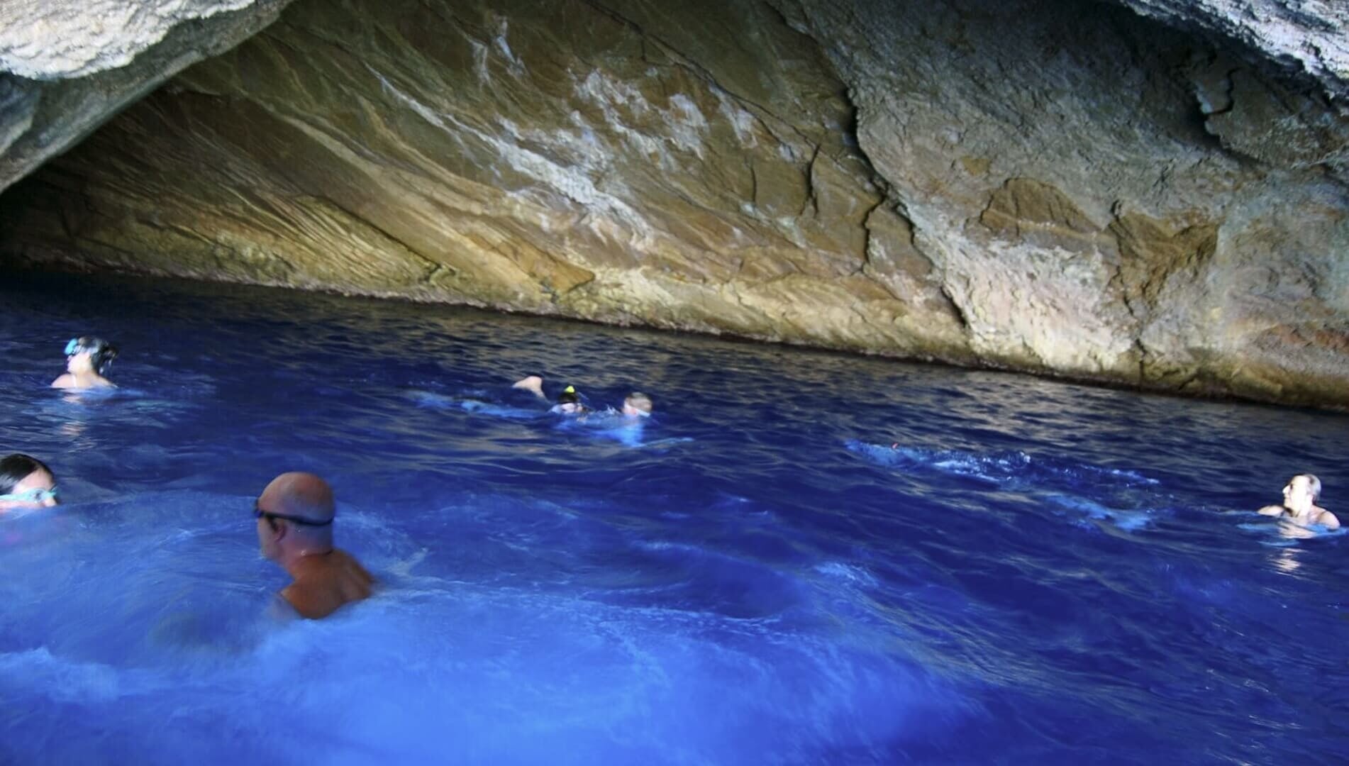 inside cave