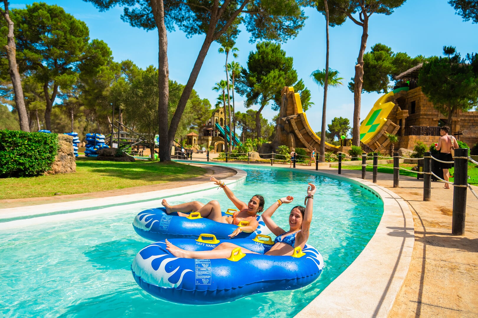 kid enjoying the pool