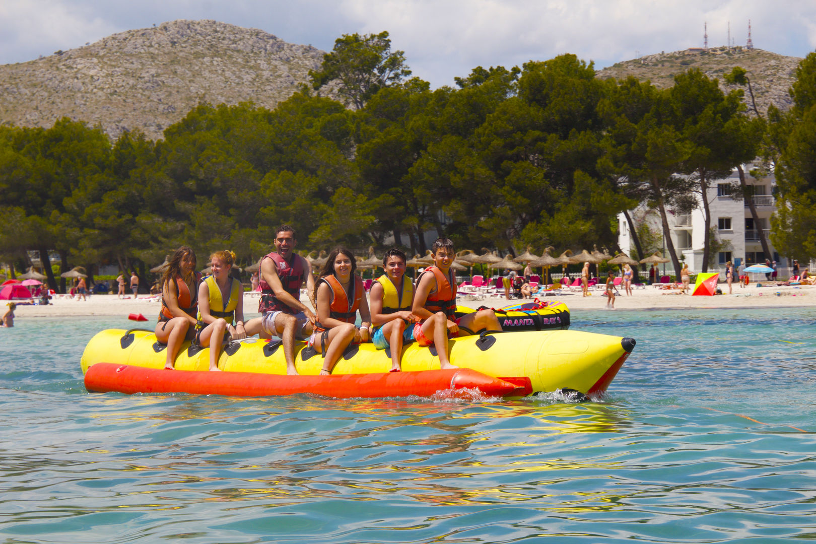 banana boat is one of water activities